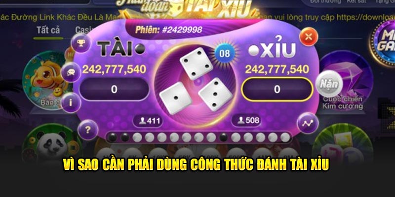 Vì sao cần phải dùng công thức đánh tài xỉu